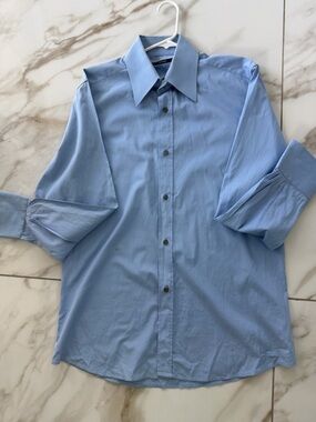 Gucci Light Blue Men's Dress Shirt - Button Front